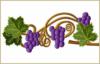Схема вышивки «Скатерть "Гроздья винограда"»