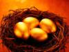 Схема вышивки «Золотые яйца на богатство»
