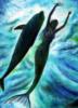 Схема вышивки «В морской пучине дельфин и...»