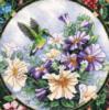 Схема вышивки «Колибри и цветы»