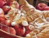 Схема вышивки «Рыжие котята в яблоках»