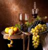 Схема вышивки «Натюрморт с виноградом на кухню»