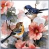 Схема вышивки «Цветы и птицы»