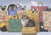 Схема вышивки «Кошки в сумках»