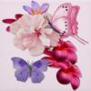 Схема вышивки «Butterflies & Flowers»