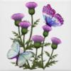 Схема вышивки «Butterflies & Flowers»