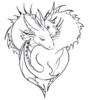 Схема вышивки «Влюблённое сердце дракона»