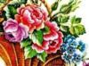 Схема вышивки «Розы и незабудки»