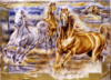 Схема вышивки «Дикие кони»