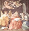 Схема вышивки «Вышивающая Мария и ангелы»