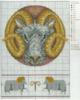 Схема вышивки «Знаки зодиака. Овен»