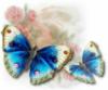Схема вышивки «Бабочки на цветах»