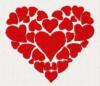Схема вышивки «Сердечное сердечко»