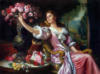 Схема вышивки «Девушка с цветами»