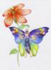 Схема вышивки «Влюблённая бабочка»
