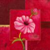 Схема вышивки «Красный цветок на красном»