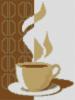 Схема вышивки «Чашка кофе 3-х цветов»