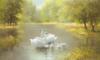 Лебеди на озере: оригинал