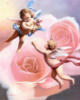 Схема вышивки «Ангелочки и розы»