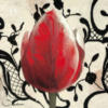 Схема вышивки «Подушка Красный тюльпан»