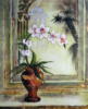 Схема вышивки «Орхидея на окне»