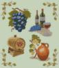 Схема вышивки «Вино»