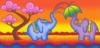 Схема вышивки «Pictures in Colors - Elephants»