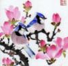 Схема вышивки «Птички на цветущей ветке»