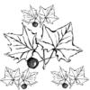 Схема вышивки «Листья»