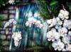 Схема вышивки «Водопад и орхидеи»