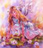 Схема вышивки «Маленькая фея и водяные лилии»