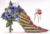 Схема вышивки «Цветочные туфельки»