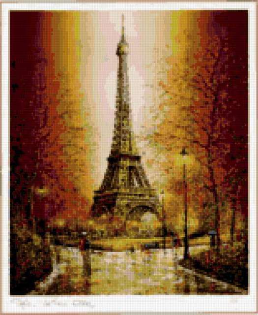 Paris схема вышивка Paris схема вышивка
