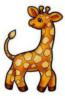 Схема вышивки «Жираф в детскую»