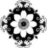 Схема вышивки «Простой цветочный орнамент»