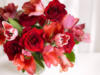 Схема вышивки «Букет роз и тюльпанов»