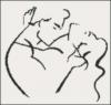 Схема вышивки «Влюбленный поцелуй»