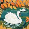 Схема вышивки «Осенние лебеди»