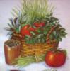 Схема вышивки «Корзина с овощами)))»