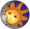 Схема вышивки «Подушка Солнце и Луна»