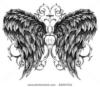 Схема вышивки «Крылья ангела»