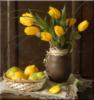 Схема вышивки «тюльпаны с лимонами»