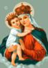 Схема вышивки «Святой Богородицы с младенцем.»