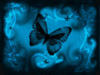 синяя бабочка подушка, картинка: оригинал