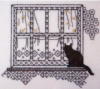 Схема вышивки «Кошечка у окна»