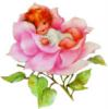 Схема вышивки «Малыш в цветочке»