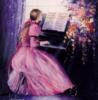 Схема вышивки «Девушка за фортепьяно»
