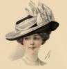Схема вышивки «Дама в шляпе 4»