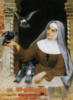 Схема вышивки «Монахиня с голубями»