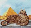 Схема вышивки «Кошка в Египте»